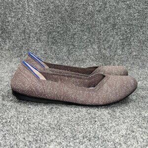 Rothy's The Flat Women's Size 10 Plum Sparkly Slip On Comfort Ballet Flats Shoes